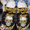 Sunflower Skull 6 Clog Shoescrocband Clogs Comfy Footwear Tl97, Unique Gift From  Vesles2014S