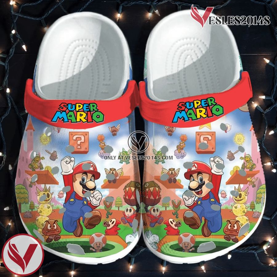 Super Mario Bros Crocs Clog Shoes Style 2, Unique Gift From Vesles2014S 2