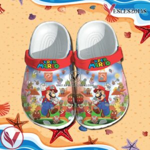 Super Mario Bros Crocs Clog Shoes Style 2, Unique Gift From  Vesles2014S