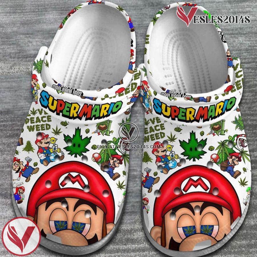 Super Mario Clogs Shoes Crocs Crocband Comfortable, Unique Gift From Vesles2014S 2