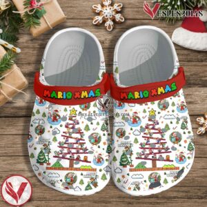 Super Mario Game Christmas Movie Crocs Crocband Clogs Shoes Comfortable For Men Women and Kids - Vesles2014S