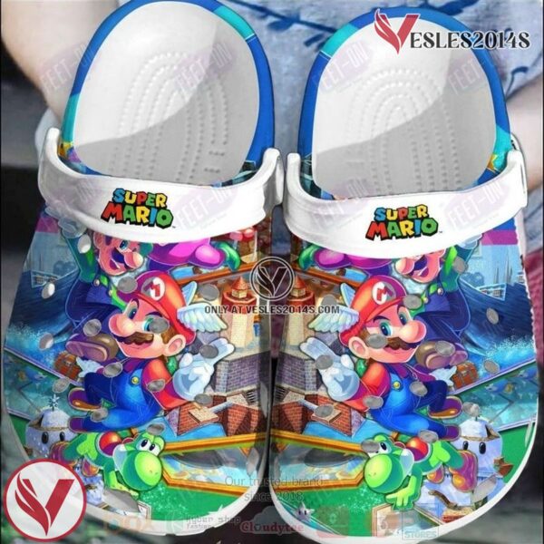Super Mario Game Crocs Clogs Crocband Comfortable For Men Women and Kids, Unique Gift From  Vesles2014S