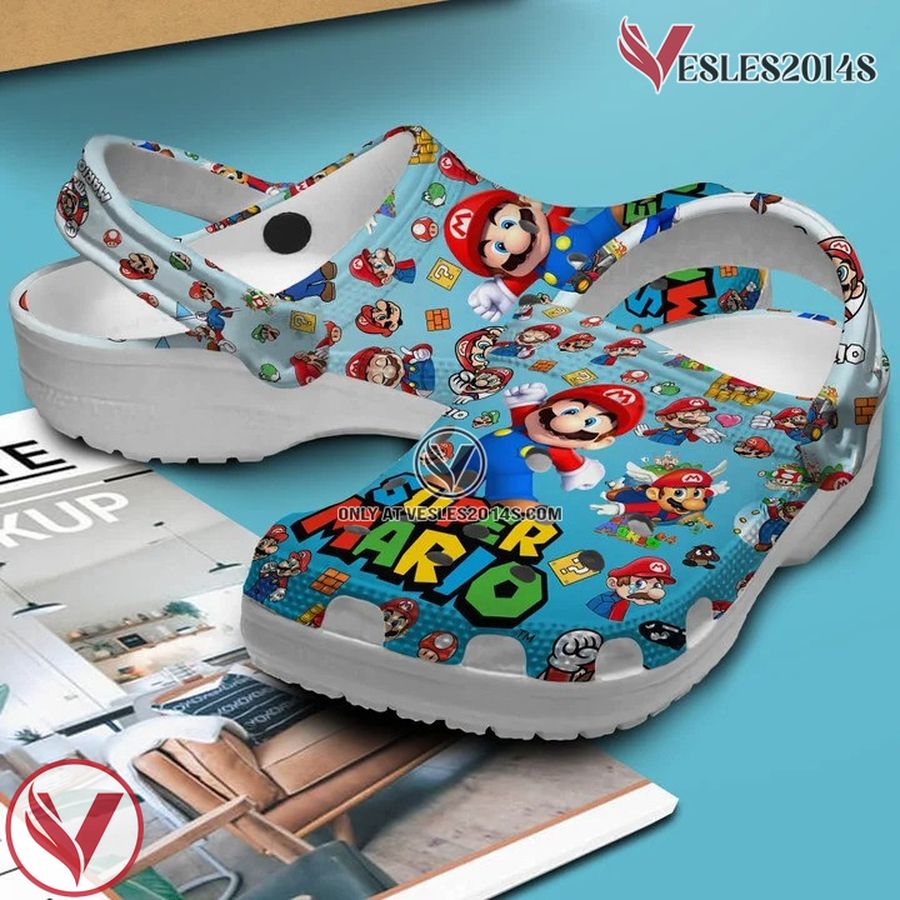 Super Mario Game Crocs Clogs Crocband Shoes Comfortable For Men Women and Kids, Unique Gift From Vesles2014S 2