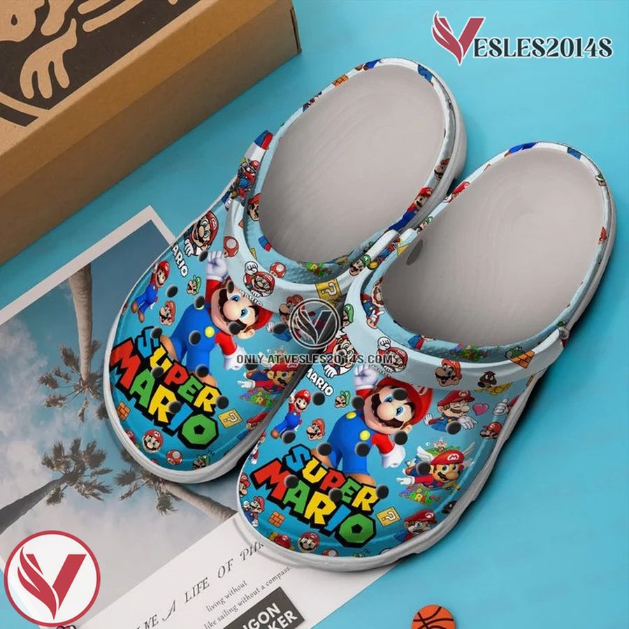 Super Mario Game Crocs Clogs Crocband Shoes Comfortable For Men Women and Kids, Unique Gift From Vesles2014S 3