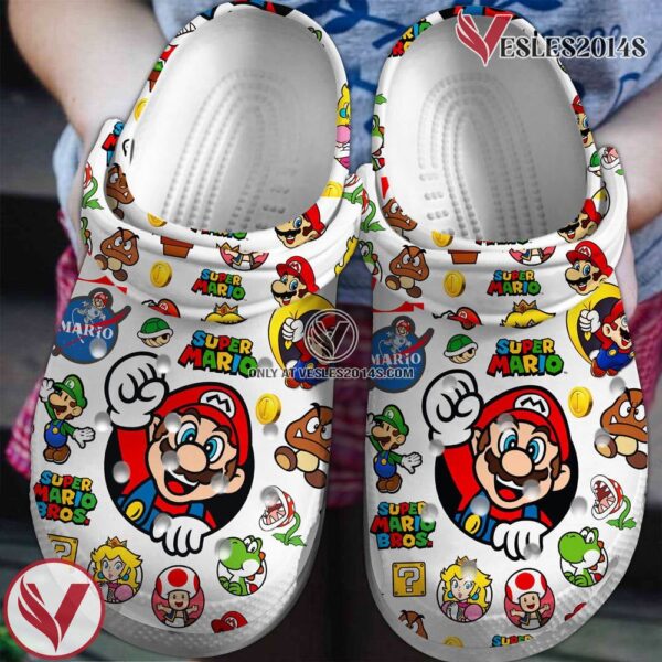 Super Mario Game Crocs Crocband Clogs Comfortable For Men Women and Kids, Unique Gift From  Vesles2014S