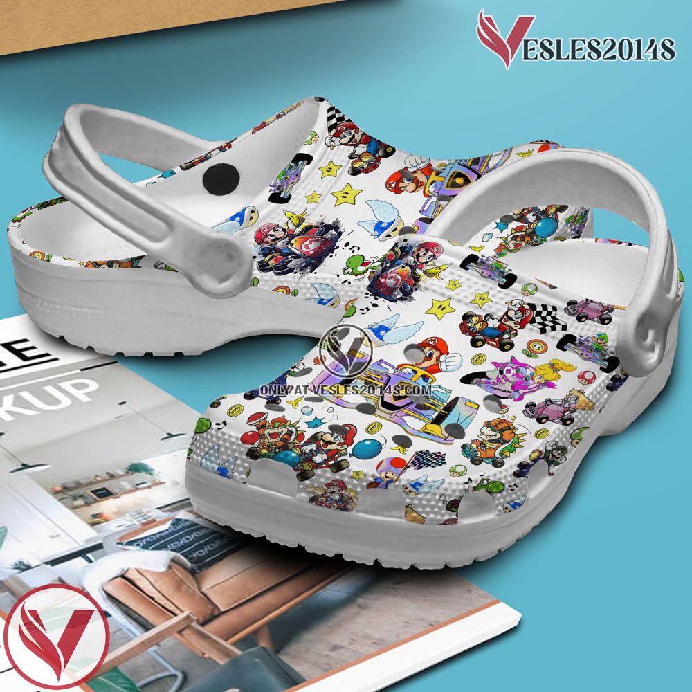 Super Mario Game Crocs Crocband Clogs Custom Name For Men Women and Kids, Unique Gift From Vesles2014S 2