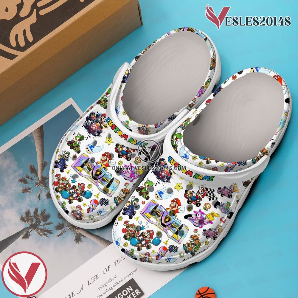 Super Mario Game Crocs Crocband Clogs Custom Name For Men Women and Kids, Unique Gift From Vesles2014S 3