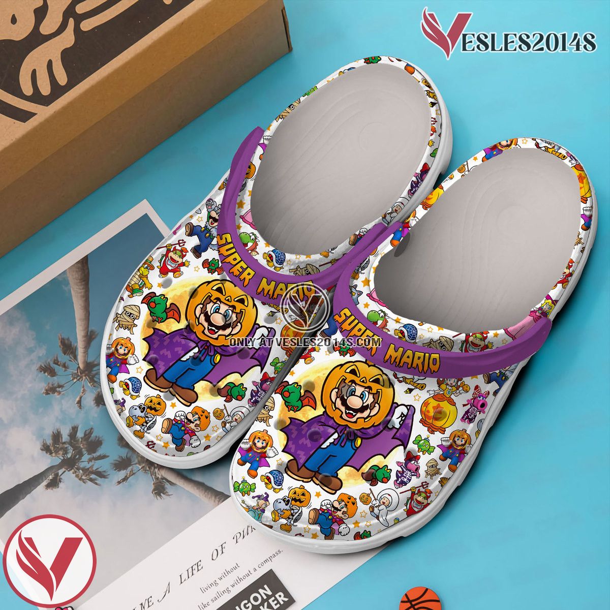 Super Mario Game Crocs Crocband Clogs Shoes Comfortable For Men Women and Kids Style 2, Unique Gift From Vesles2014S 2