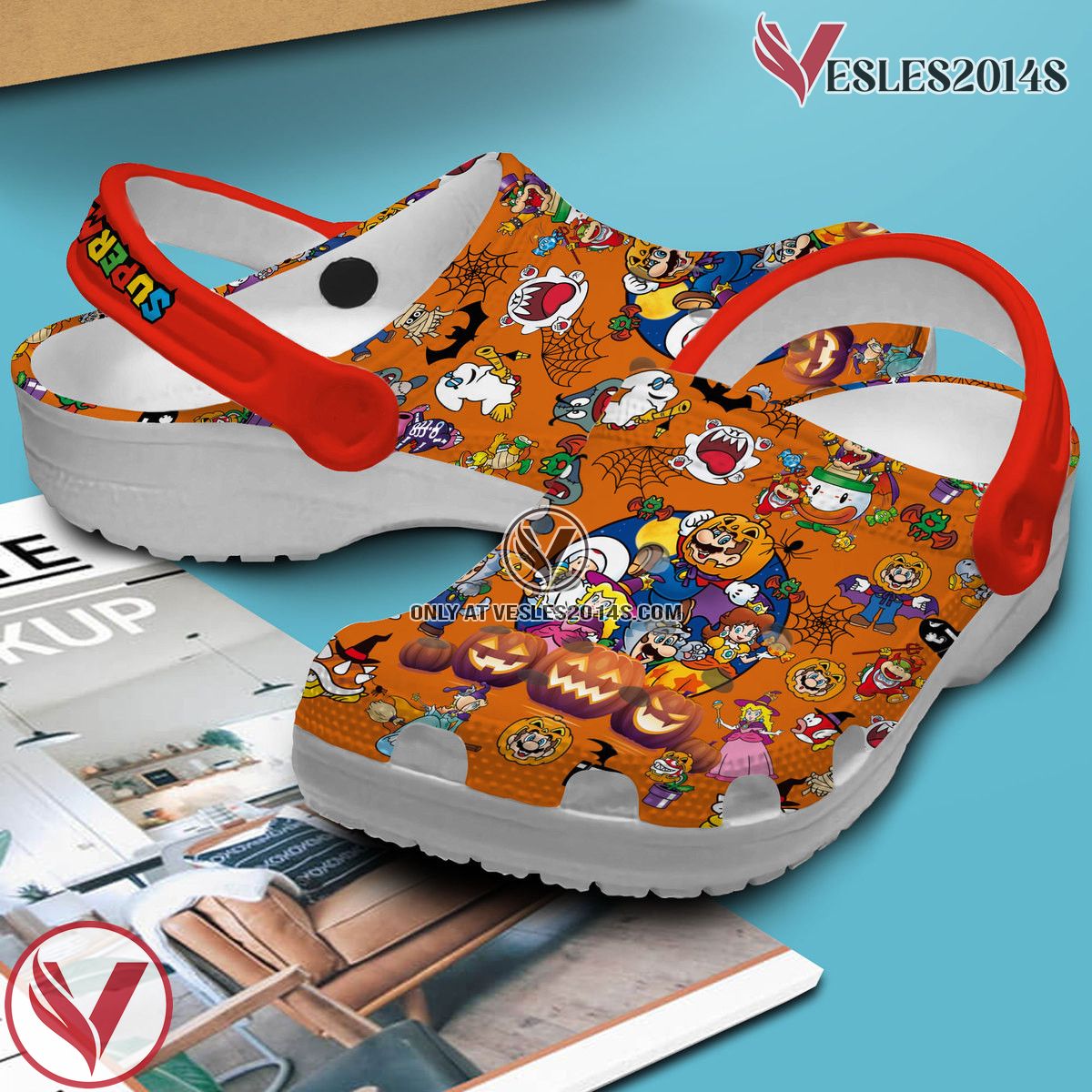 Super Mario Game Crocs Crocband Clogs Shoes Comfortable For Men Women and Kids Style 4, Unique Gift From Vesles2014S 2