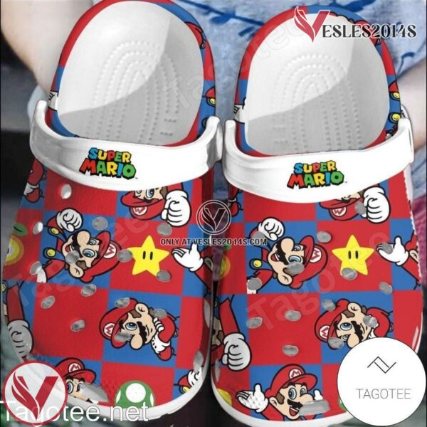 Super Mario Game Crocs Crocband Shoes Clogs Comfortable For Men Women and Kids, Unique Gift From  Vesles2014S
