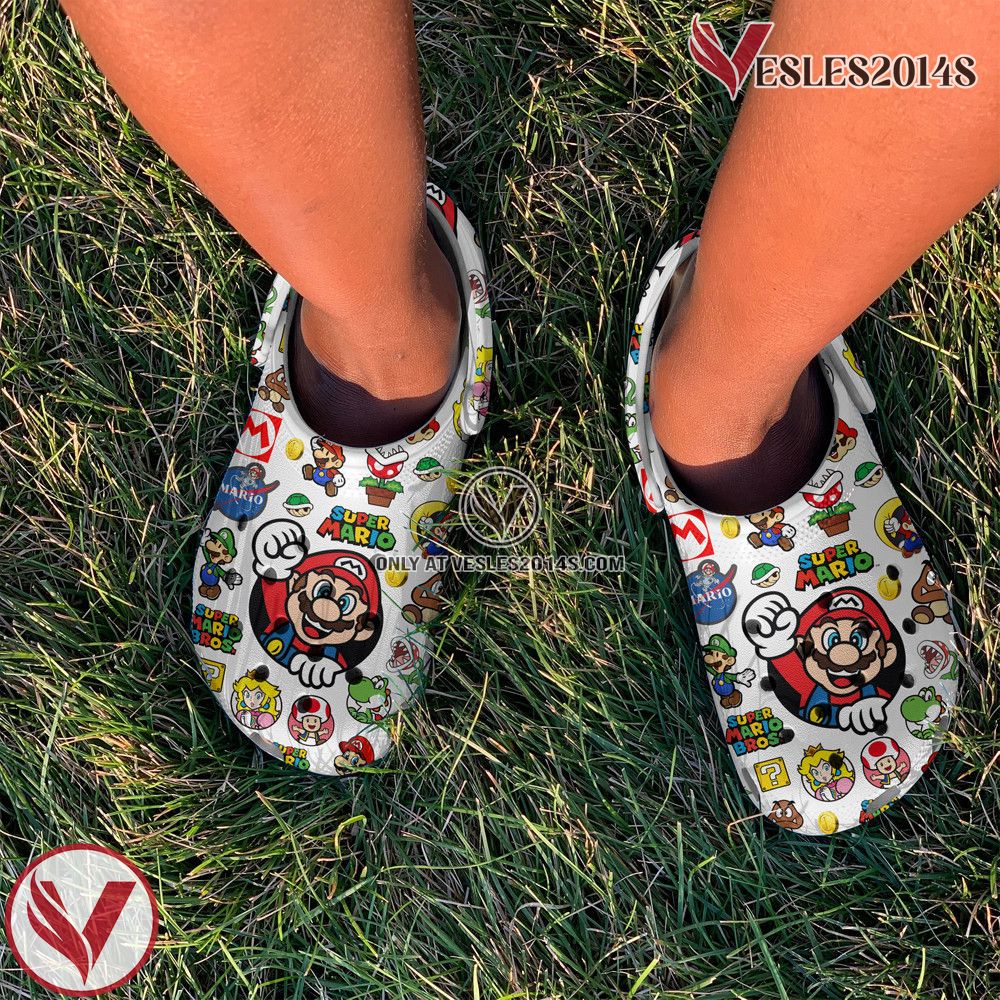 Super Mario Game Premium Crocs Crocband Clogs Shoes Comfortable For Men Women and Kids Style 2, Unique Gift From Vesles2014S 2