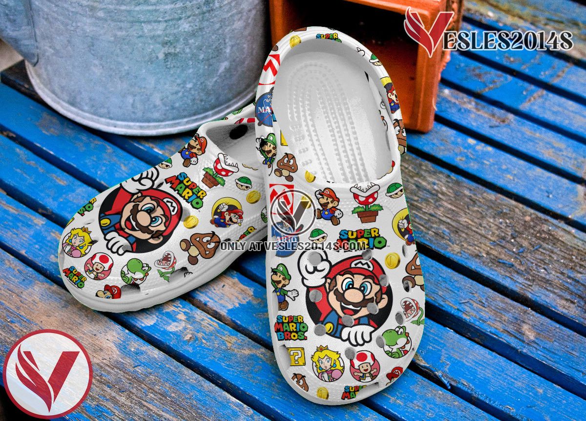 Super Mario Game Premium Crocs Crocband Clogs Shoes Comfortable For Men Women and Kids Style 2, Unique Gift From Vesles2014S 3
