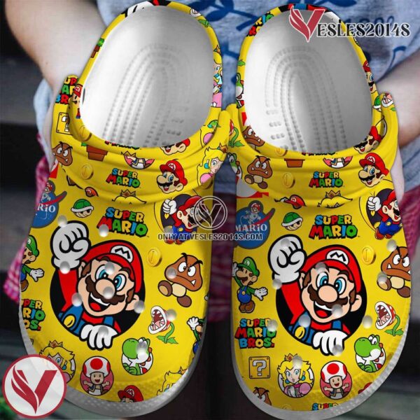 Super Mario Game Premium Crocs Crocband Clogs Shoes Comfortable For Men Women and Kids Style 2, Unique Gift From  Vesles2014S