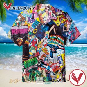 Superhero Comics Casual Hawaiian Shirt, Best Gifts For Summer Vesles2014S