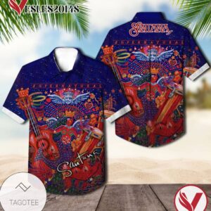 Supernatural Album Cover By Santana Hawaiian Shirt, Best Gift For Music Lovers Vesles2014S