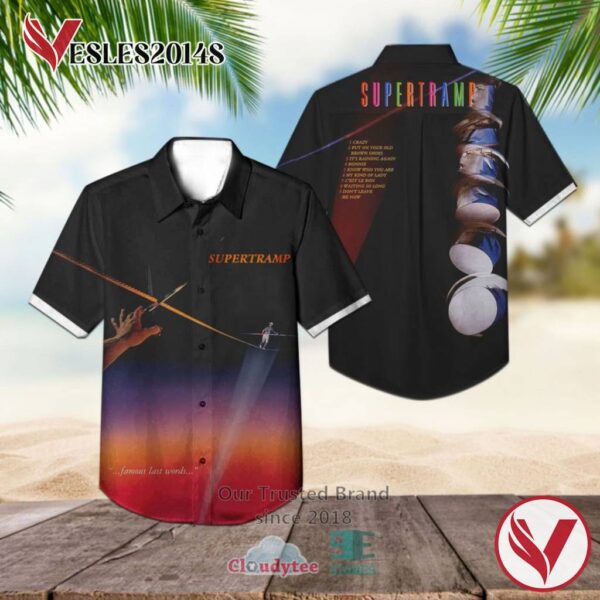 Supertramp Band Famous Last Words Album Hawaiian Shirt, Best Gift For Music Lovers Vesles2014S