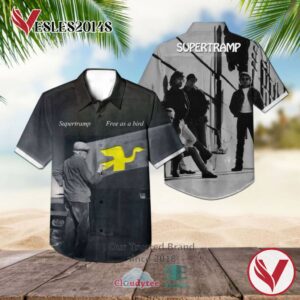 Supertramp Band Free As Bird Album Hawaiian Shirt, Best Gift For Music Lovers Vesles2014S