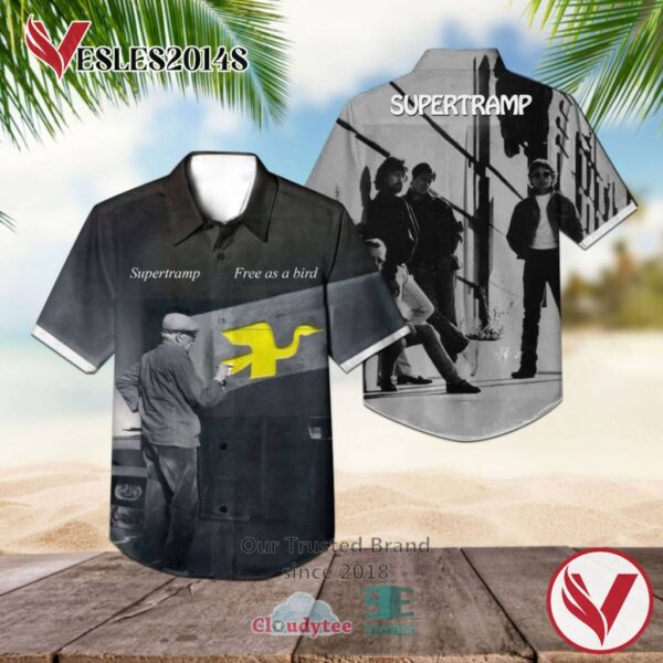 Supertramp Band Free As Bird Album Hawaiian Shirt, Best Gift For Music Lovers Vesles2014S