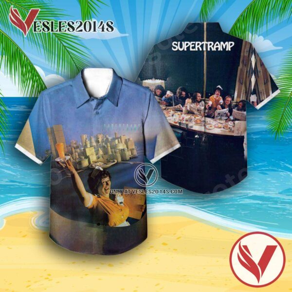 Supertramp Breakfast In America Album Cover Hawaiian Shirt, Unique Gifts For Music Lovers - Vesles2014S