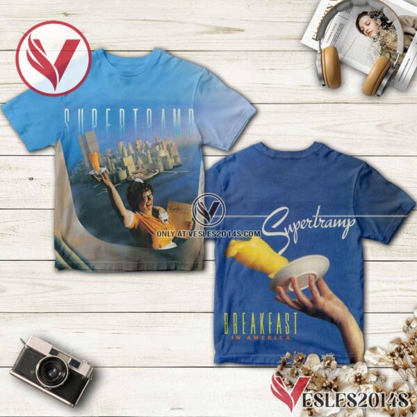 Supertramp Shirt With Breakfast In America Album Custom, Unique Gifts For Music Lovers - Vesles2014S