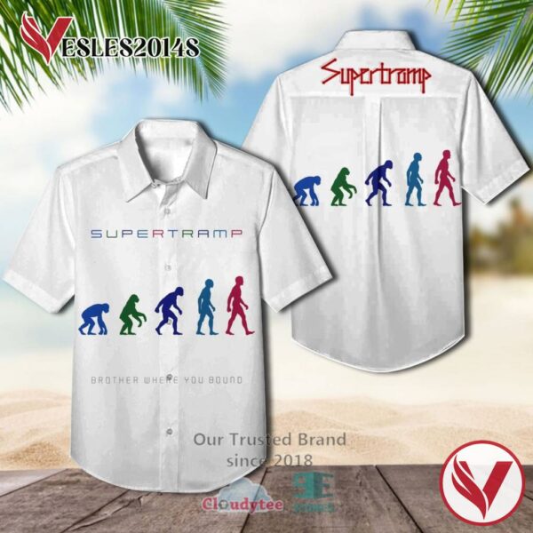 Supertramp Brother Where You Bound Albums Hawaiian Shirt, Best Gift For Music Lovers Vesles2014S