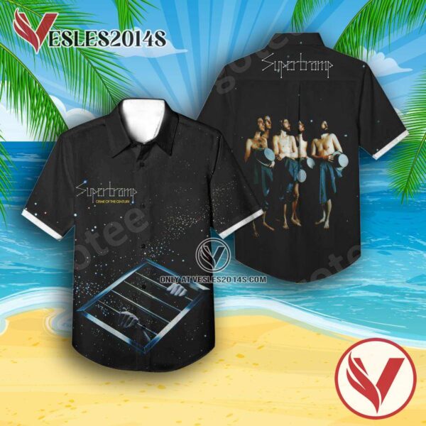 Supertramp Crime Of The Century Album Cover Hawaiian Shirt, Unique Gifts For Music Lovers - Vesles2014S