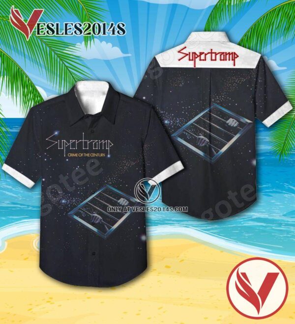 Supertramp Crime Of The Century Album Cover Style 2 Hawaiian Shirt, Unique Gifts For Music Lovers - Vesles2014S