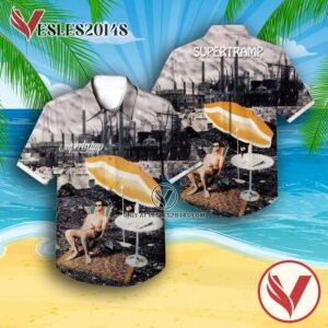 Supertramp Crisis What Crisis Album Cover Hawaiian Shirt, Unique Gifts For Music Lovers - Vesles2014S