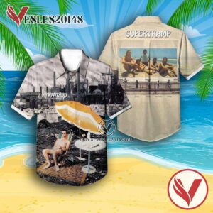 Supertramp Crisis What Crisis Album Cover Style 2 Hawaiian Shirt, Unique Gifts For Music Lovers - Vesles2014S