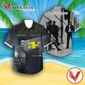 Supertramp Free As A Bird Album Cover Hawaiian Shirt, Unique Gifts For Music Lovers - Vesles2014S