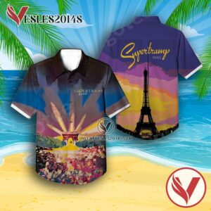 Supertramp Paris Live Album Cover Hawaiian Shirt, Unique Gifts For Music Lovers - Vesles2014S