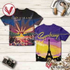Supertramp Paris Live Album Cover Shirt, Unique Gifts For Music Lovers - Vesles2014S