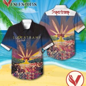 Supertramp Paris Live Album Cover Style 2 Hawaiian Shirt, Unique Gifts For Music Lovers - Vesles2014S
