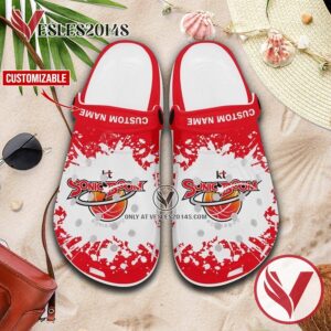 Suwon KT Sonicboom Logo Crocs Shoes For Men And Women, Unique Clogs Shoes For Fans - Vesles2014S 1