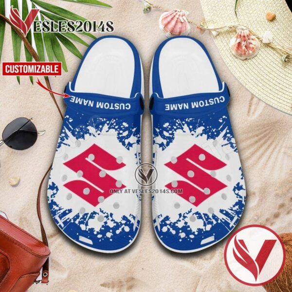 Suzuki Motor Logo Crocs Shoes For Men And Women, Unique Clogs Shoes For Fans - Vesles2014S 1