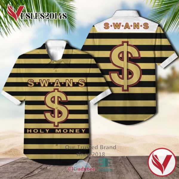 Swans Band Holy Album Hawaiian Shirt, Best Gift For Music Lovers Vesles2014S