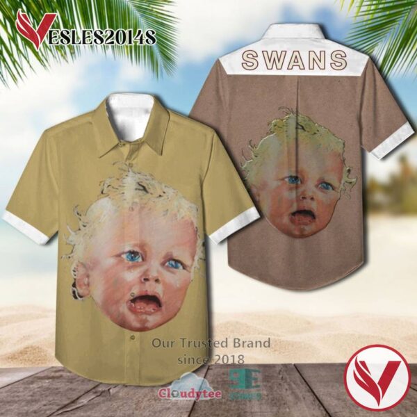 Swans Band Oxy Album Hawaiian Shirt, Best Gift For Music Lovers Vesles2014S