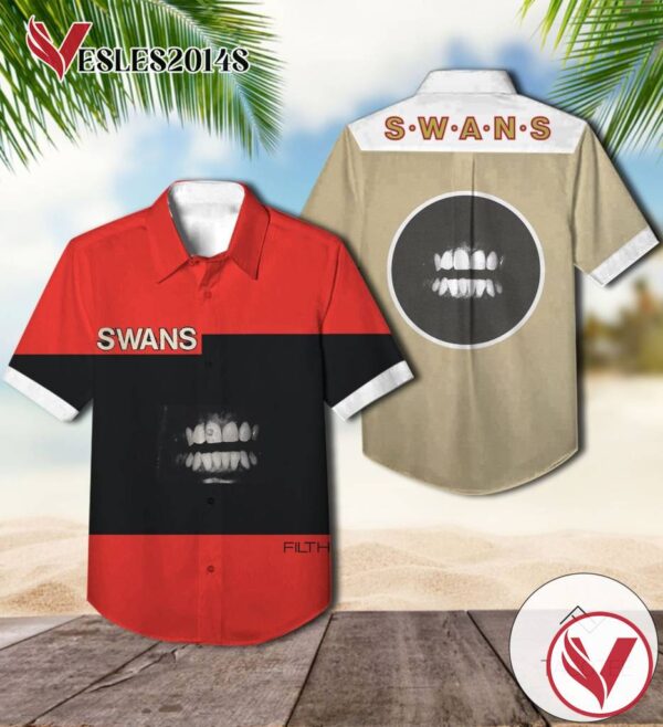 Swans Filth Album Cover Hawaiian Shirt, Best Gift For Music Lovers Vesles2014S