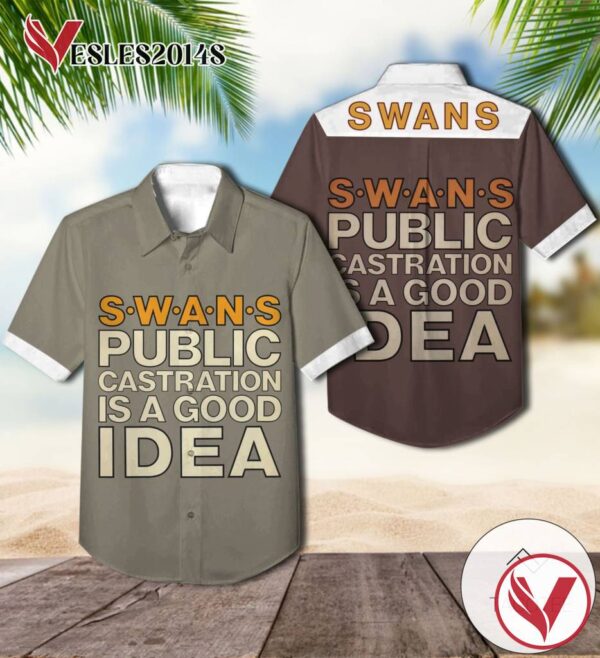 Swans Public Castration Is A Good Idea Live Album Cover Hawaiian Shirt, Best Gift For Music Lovers Vesles2014S