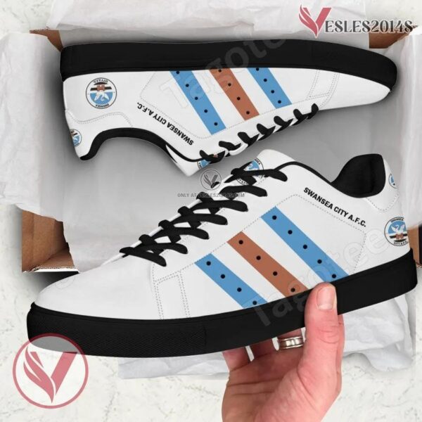 Swansea City Print Stan Smith Shoes, Best Sneaker For Fans - Vesles2014s