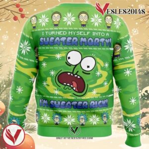 Sweater Rick Rick and Morty Ugly Christmas Sweater, Unique Christmas Gift For Fans - Vesles2014S 1
