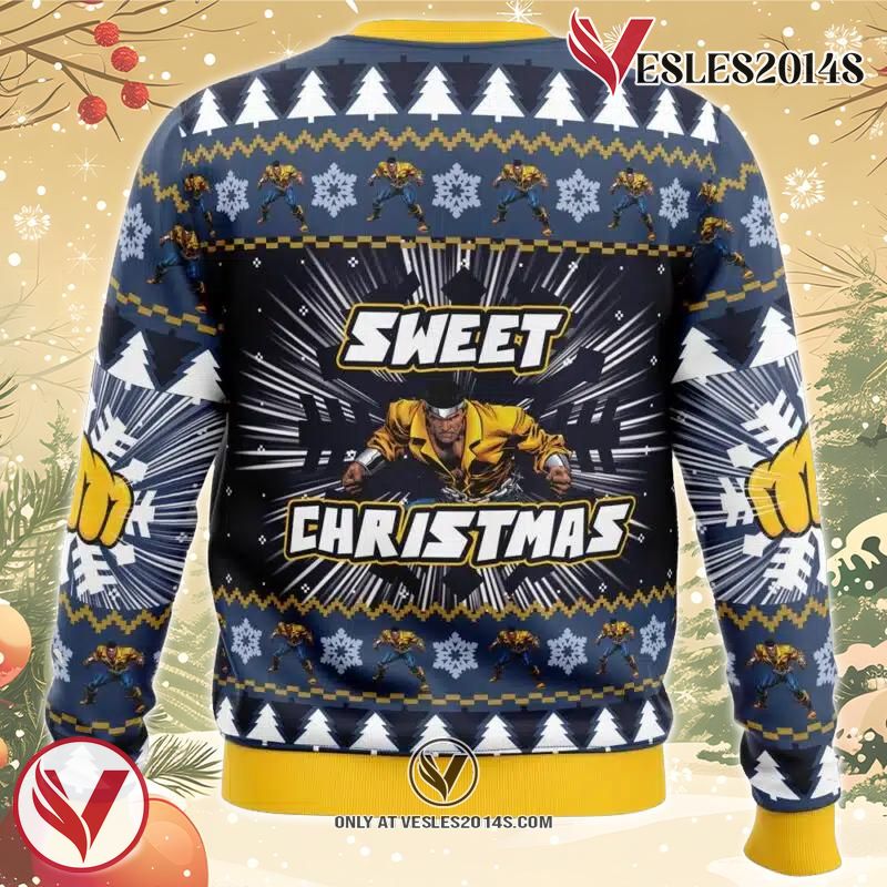 Sweet Christmas Luke Cage Marvel Ugly Christmas Sweater, Unique Christmas Gift For Fans - Vesles2014S 1