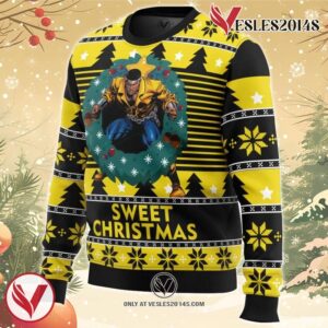 Sweet Christmas Luke Cage Ugly Christmas Sweater, Unique Christmas Gift For Fans - Vesles2014S 1