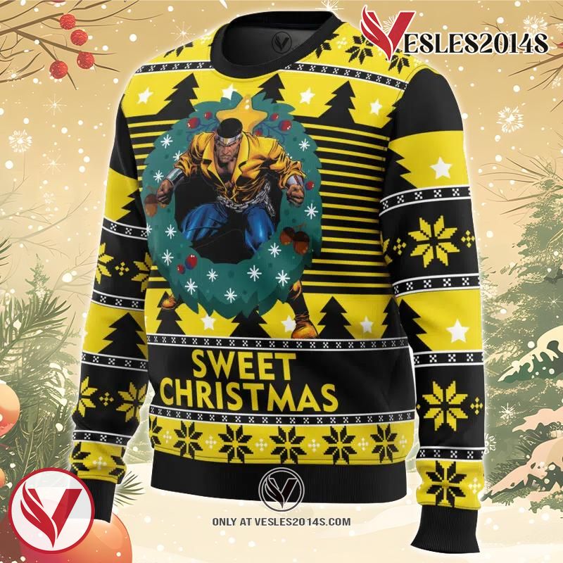 Sweet Christmas Luke Cage Ugly Christmas Sweater, Unique Christmas Gift For Fans - Vesles2014S 1