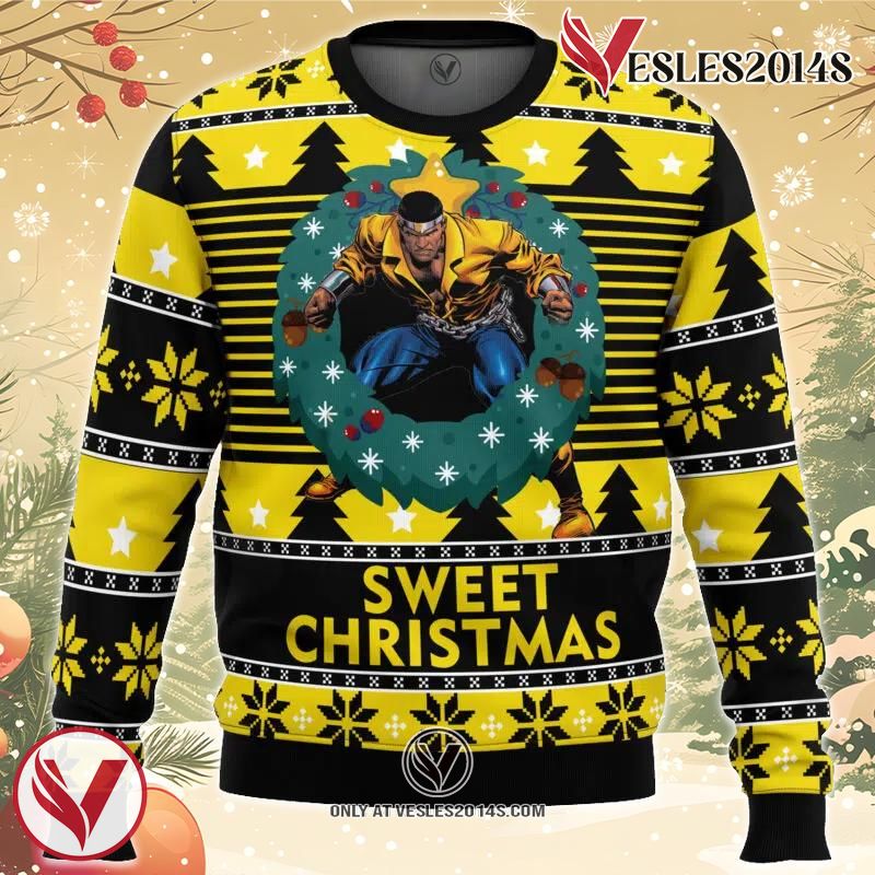 Sweet Christmas Luke Cage Ugly Christmas Sweater, Unique Christmas Gift For Fans - Vesles2014S