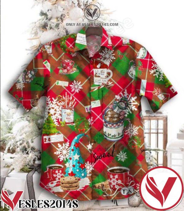 Sweet Christmas Plaid Hawaiian Shirt, Unique Gifts For Friends - Vesles2014S 1