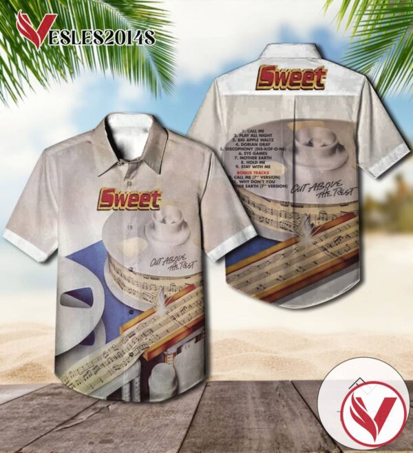 Sweet Cut Above The Rest Album Cover Hawaiian Shirt, Best Gift For Music Lovers Vesles2014S