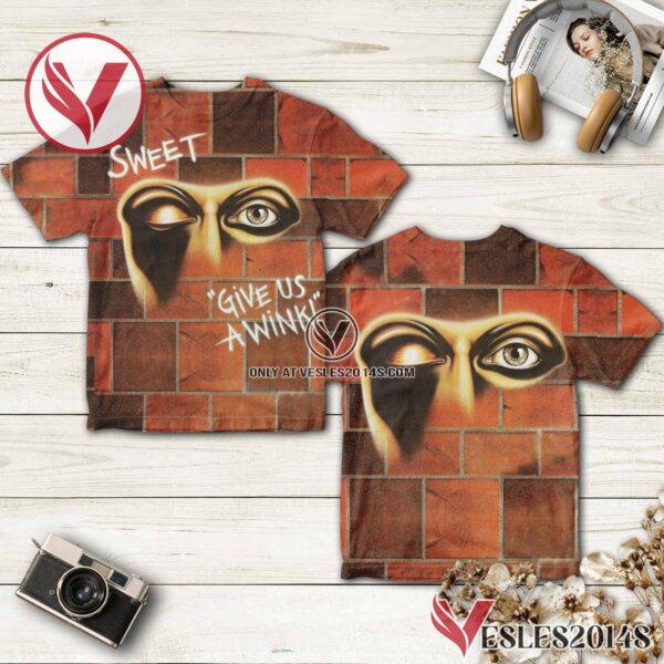 Sweet Give Us A Wink Studio Album Cover Shirt, Unique Gifts For Music Lovers - Vesles2014S