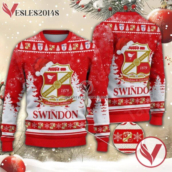 Swindon Town Sport Ugly Christmas Sweater, Unique Gifts For Fans - Vesles2014aS 1