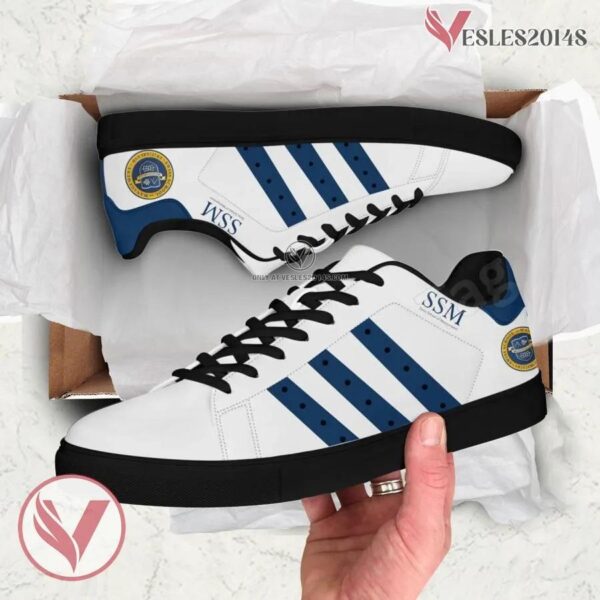 Swiss School of Management Print Stan Smith Shoes, Unique Sneaker For Fans - Vesles2014s 1